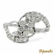 Diamond Ring in Hallmared Gold at Djewels.org